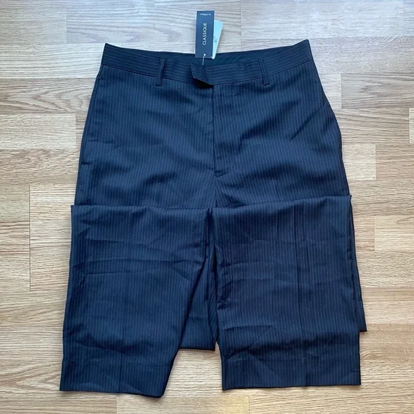 Pinstriped creased men’s dress pants - Picture 3 of 6